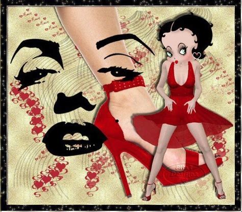 Betty Boop With Marilyn Monroe Betty Boop Art Betty Boop Posters
