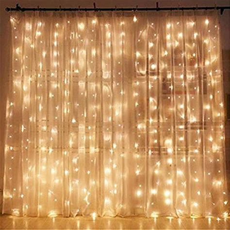 Twinkle Star 300 Led Window Curtain String Light Wedding Party Home