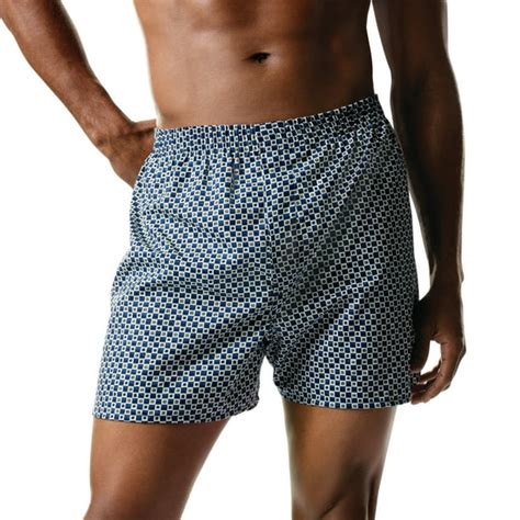 Hanes Mens Big And Tall Comfortsoft Printed Woven Boxers 4 Pack Size