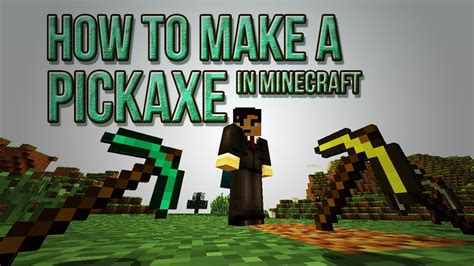 How To Make A Pickaxe In Minecraft Crafting Recipe Youtube