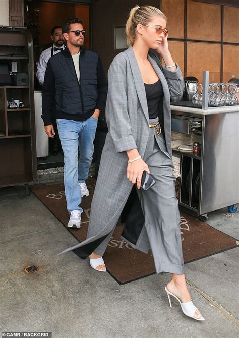Sofia Richie 20 Wears The Trousers On Lunch Date With Scott Disick 35 In