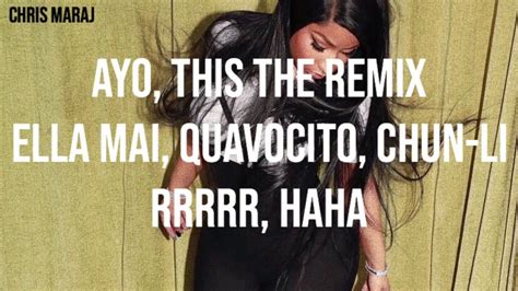 Nicki Minaj — Bood Up Remix Lyrics Verse Youtube