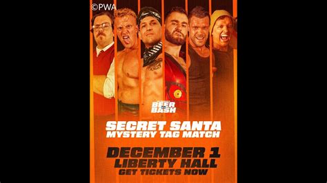 Secret Santa Mystery Six Man Tag Team Match Pwa Black Label Beer Bash