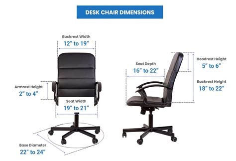 Office Chair Dimensions Standard Sizes And How To Choose Designing Idea