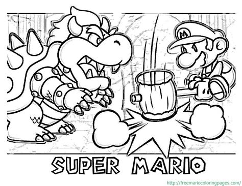 Paper Mario Coloring Pages To Print At Free