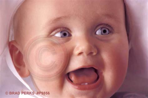 Baby Face Expression Playful Excited Laugh Royalty Free Stock