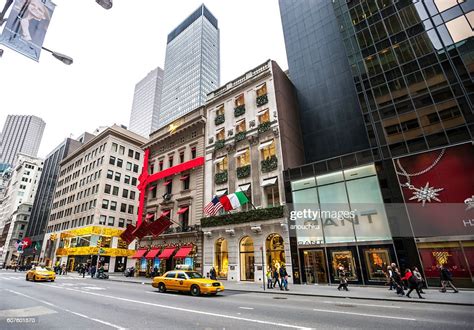 Christmas Decorations On New York Streets Usa HighRes Stock Photo