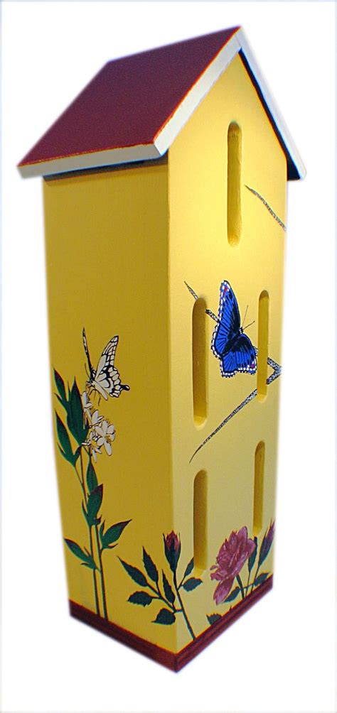 To create the butterfly house, you will need pine wood which can be purchased at your local hardware store. A brightly coloured box will attract butterflies to your ...