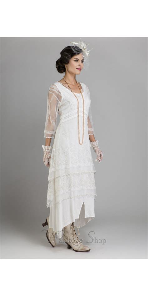 Al 5901 Vintage Titanic Dress In Ivory Vintage Style Wedding Dresses
