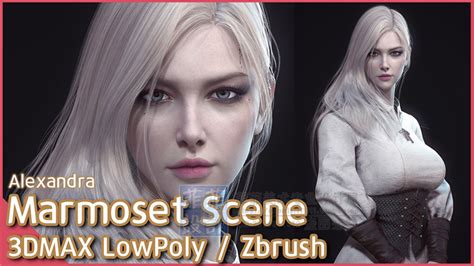 次世代zbrush写实美女角色3d模型女性人物模型现代朱峰模型库