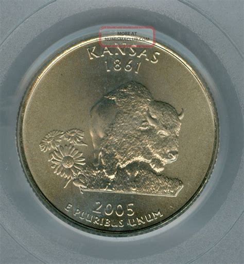 2005 D Kansas Quarter Pcgs Ms67 Sf