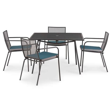 Various cc sets for team members' birthdays. Adelaide Metal 4 Seater Dining Set | Departments | DIY at B&Q