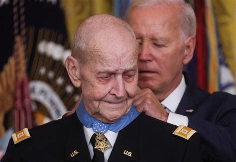 Watch Biden Awards Medal Of Honor To Army Captain For Daring Helicopter Rescue In Vietnam War