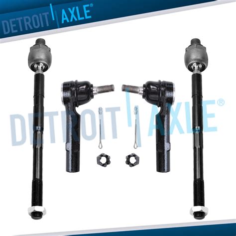 4pc Inner And Outer Tie Rods For 07 16 Buick Enclave Gmc Acadia Chevy