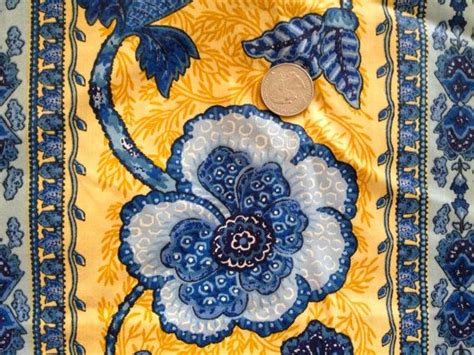 Provence Yellow And Blue Fabric Provence By Parlezvousprovence Blue