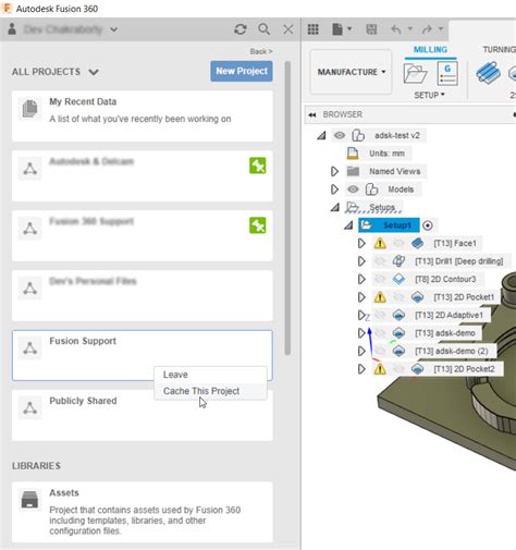 Fusion 360 프로젝트가 없는 제3자에게 전체 Fusion 360 프로젝트를 전송하는 방법 Fusion 360