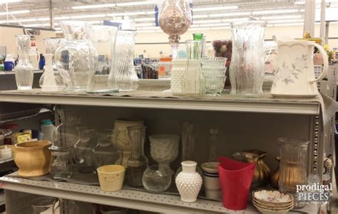 I absolutely love to thrift home decor! Thrift Store Glass Made New ~ Budget DIY - Prodigal Pieces