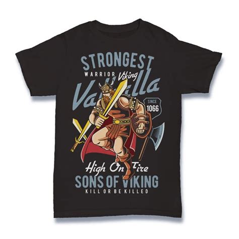 Strongest Viking Vector T Shirt Design Buy T Shirt Designs