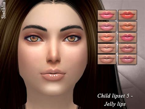 Child Lipset 5 Jelly Lips By Sintiklia At Tsr Sims 4 Updates Sims