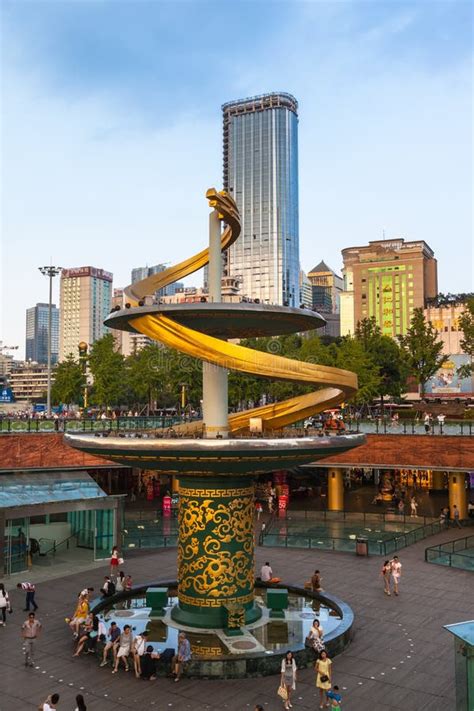 Tianfu Square Of Chengdu China Editorial Photography Image Of High