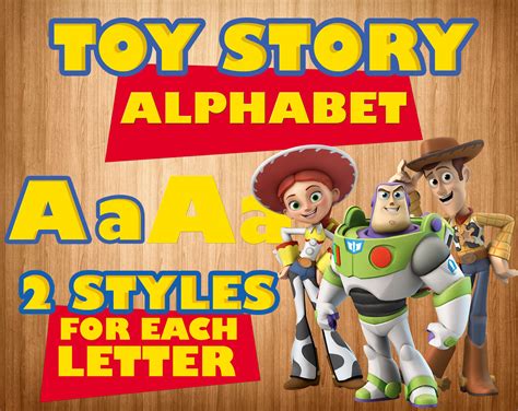 Toy Story Font Png Toy Story Alphabet Toy Story Letters Toy Etsy