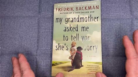 My Grandmother Asked Me To Tell You Shes Sorry By Fredrik Backman Product Review Youtube