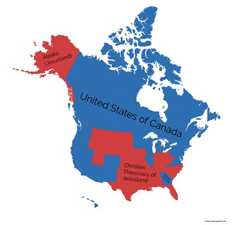 Jesusland Map Updated For 2020 R Mapporncirclejerk