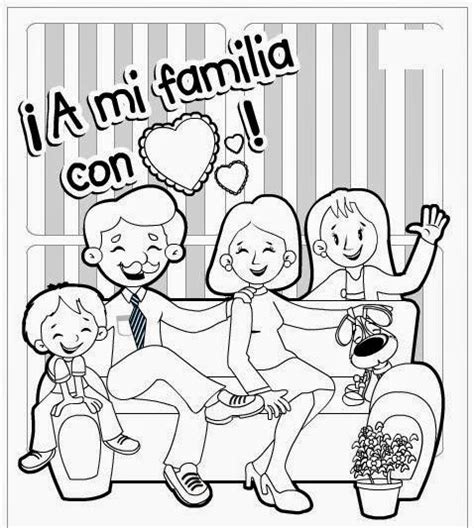 Dibujos Del Día De La Familia Para Descargar Imprimir Y Colorear