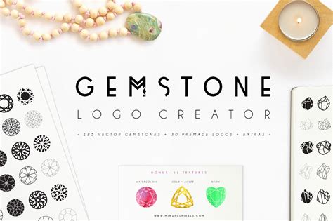 Gemstone Logo Creator ~ Logo Templates ~ Creative Market