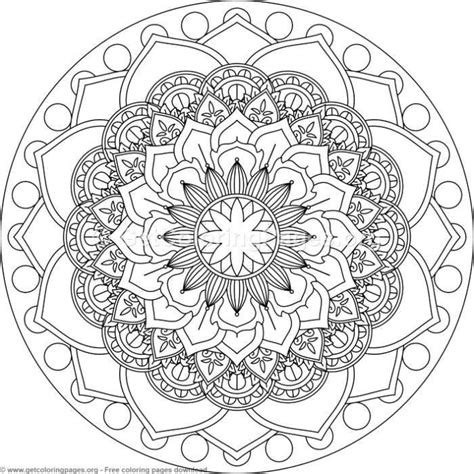 Advanced Mandala Coloring Pages Page 5