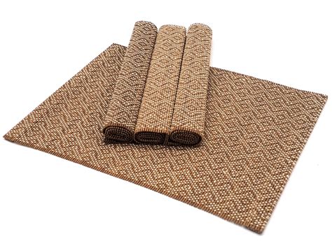 Bamboo Placemats Set Of 4 Eco Friendly Table Mats 40x30cm Classic