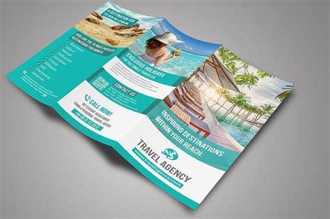 Travel Tri Fold Brochure Travel Brochure Template Travel Brochure