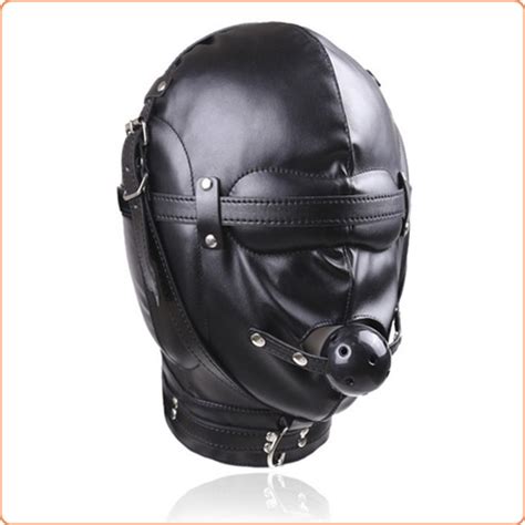 Adult Sex Toy Wholesale Sensory Deprivation Hood With Open Mouth Gag