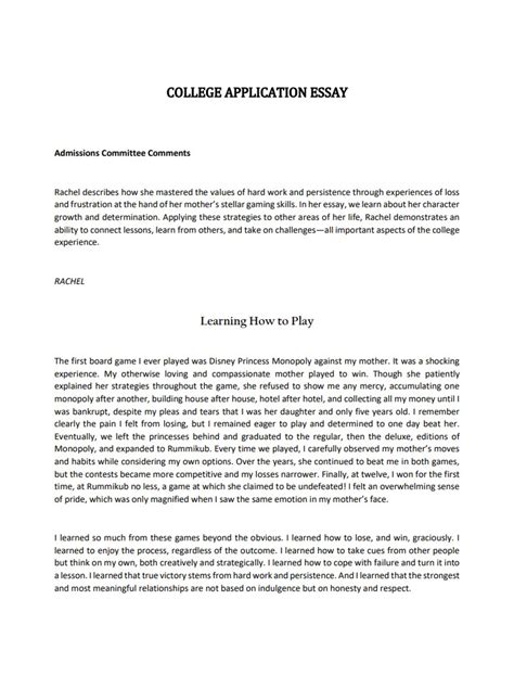 College Admissions Essay Examples Pics Scholarship
