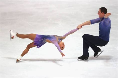 Aliona Savchenko And Bruno Massot Of Germany Performs At The Pairs Free