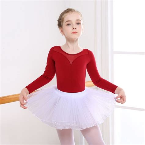 Girls Ballerina Ballet Tutu Dance Dress Kids Gymnastics Leotards Skirt