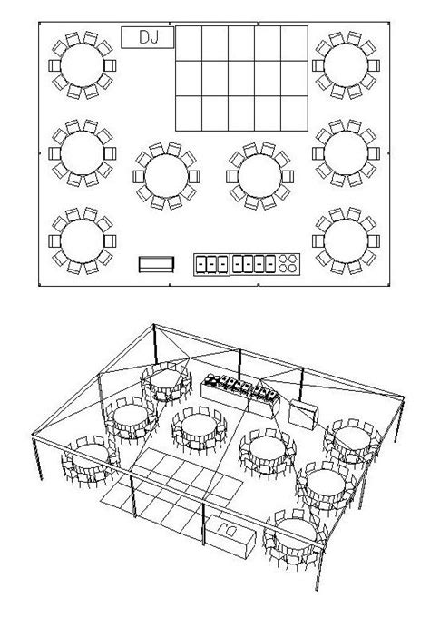 Rectangle Table Seating Chart