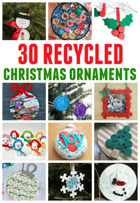 Recycled Christmas Ornaments To Make With Kids Fun Littles