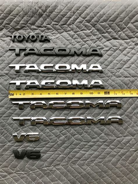Toyota Tacoma V6 Emblems Tacoma World