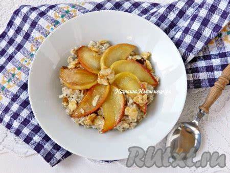 Овсянка с яблоками - рецепт с фото Картинка - Овсянка с яблоками - рецепт с фото