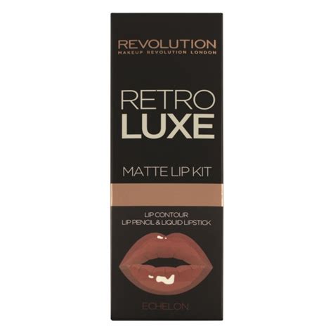 Revolution Lippenstift Und Lipliner Set Retro Luxe Kits Matte