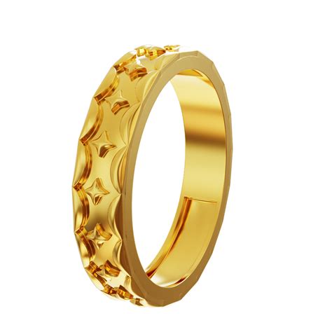 Plain Circular Design Gold Ring 01 01 Spe Goldchennai