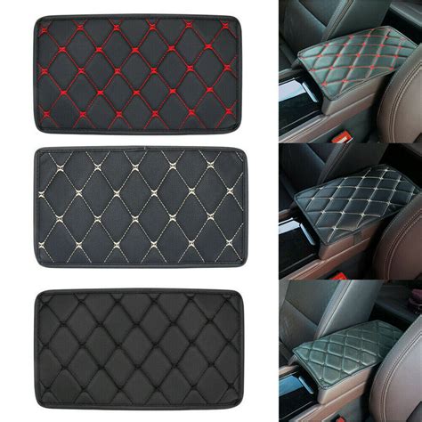 Auto Armrest Pad Cover Center Console Box Pu Leather Cushion Mat Car Accessories Ebay