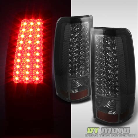 Smoked 2003 2006 Chevy Silverado Led Tail Brake Lights Stop Lamps Left