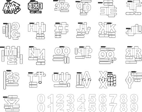 Alfabeto Letras En 3d Para Imprimir Letras Em 3d Letras 3d Molde