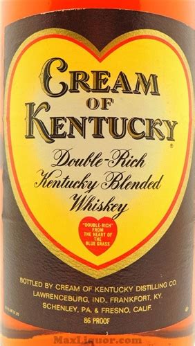 Cream Of Kentucky Whiskey Buy Online Max Liquor
