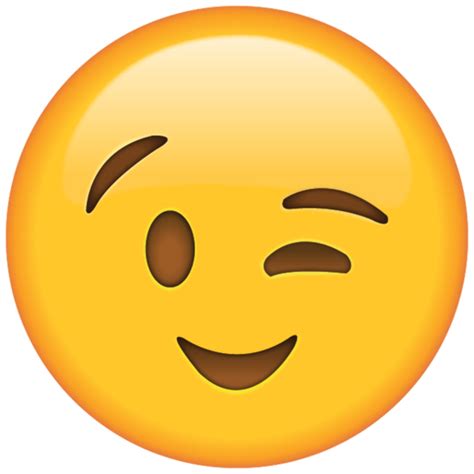 Download High Quality Emoji Clipart Wink Transparent Png Images Art