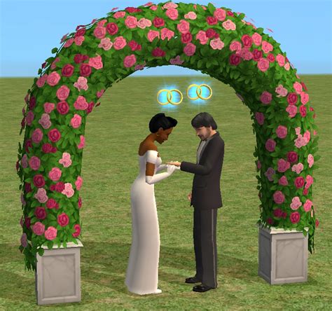 Theninthwavesims The Sims 2 The Sims 4 Romantic Garden Wedding Arch