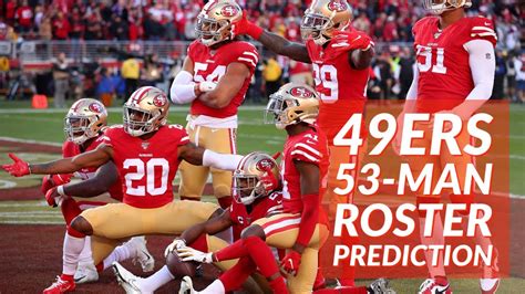49ers 53 man roster prediction pre training camp edition youtube