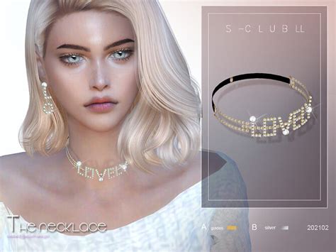 Pearl Necklace 202102 By S Club Ll At Tsr Sims 4 Updates